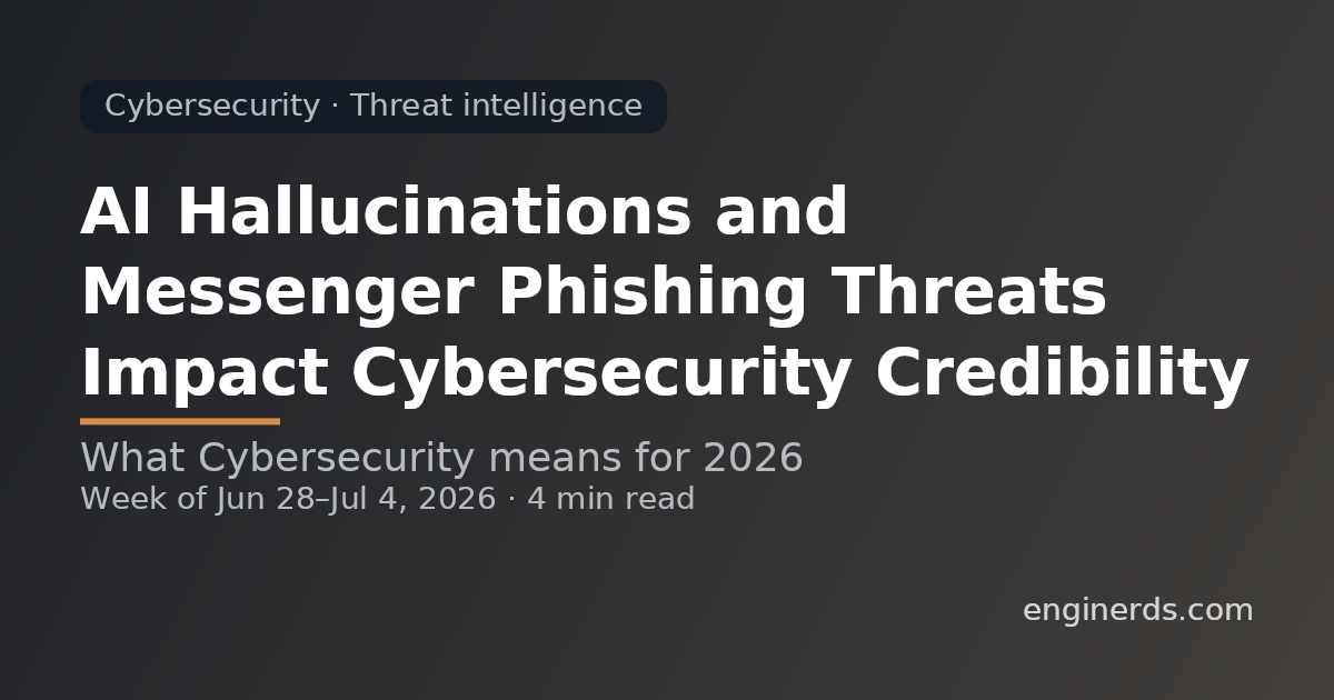 AI Hallucinations and Messenger Phishing Threats Impact Cybersecurity Credibility