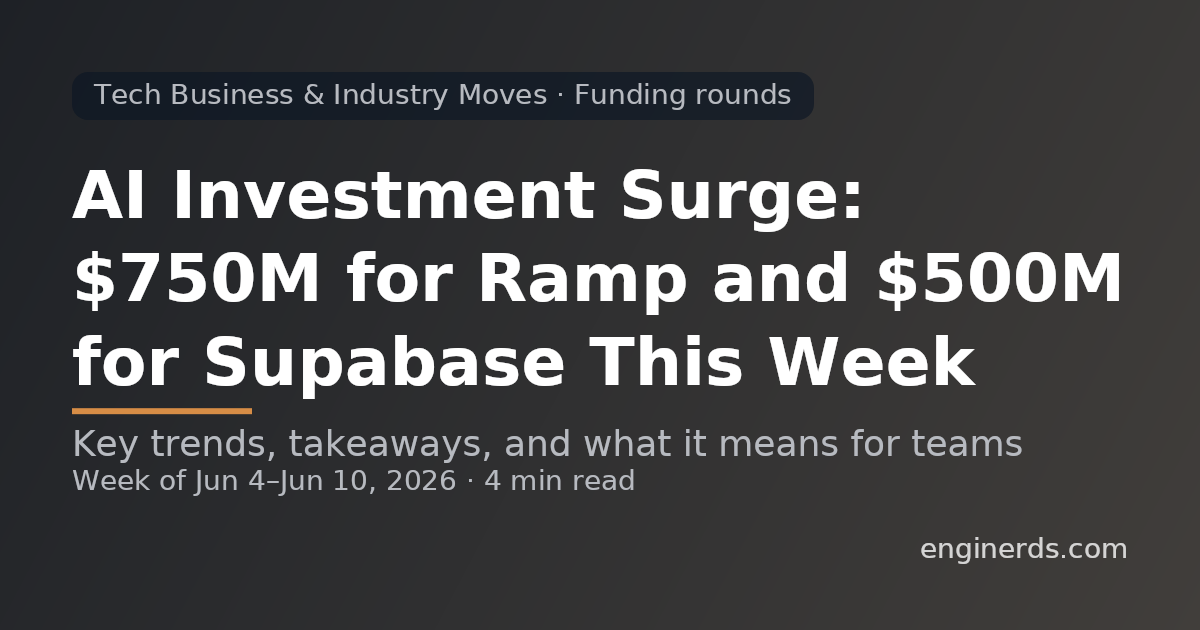 AI Investment Surge: $750M for Ramp and $500M for Supabase This Week