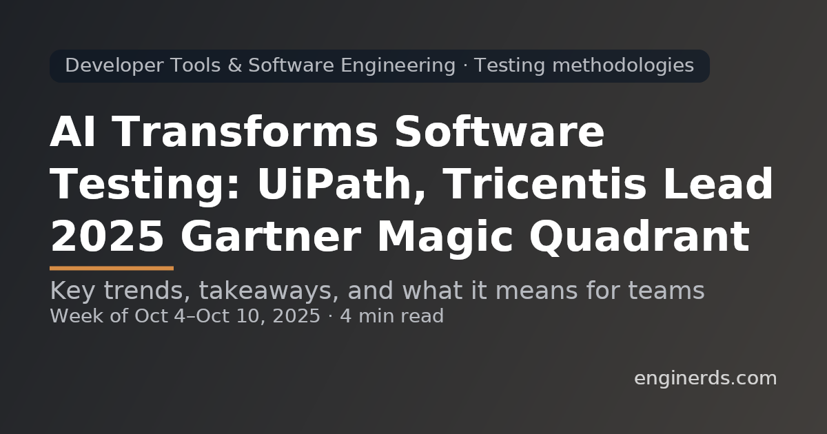 Developer Tools & Software Engineering