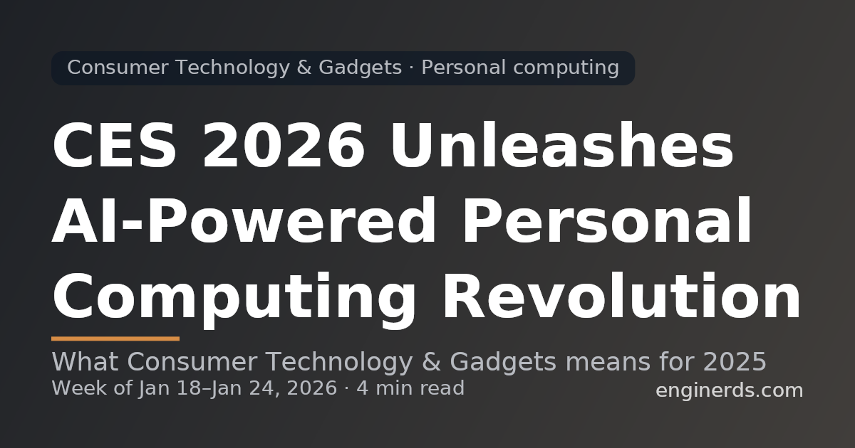 CES 2026 Unleashes AI-Powered Personal Computing Revolution