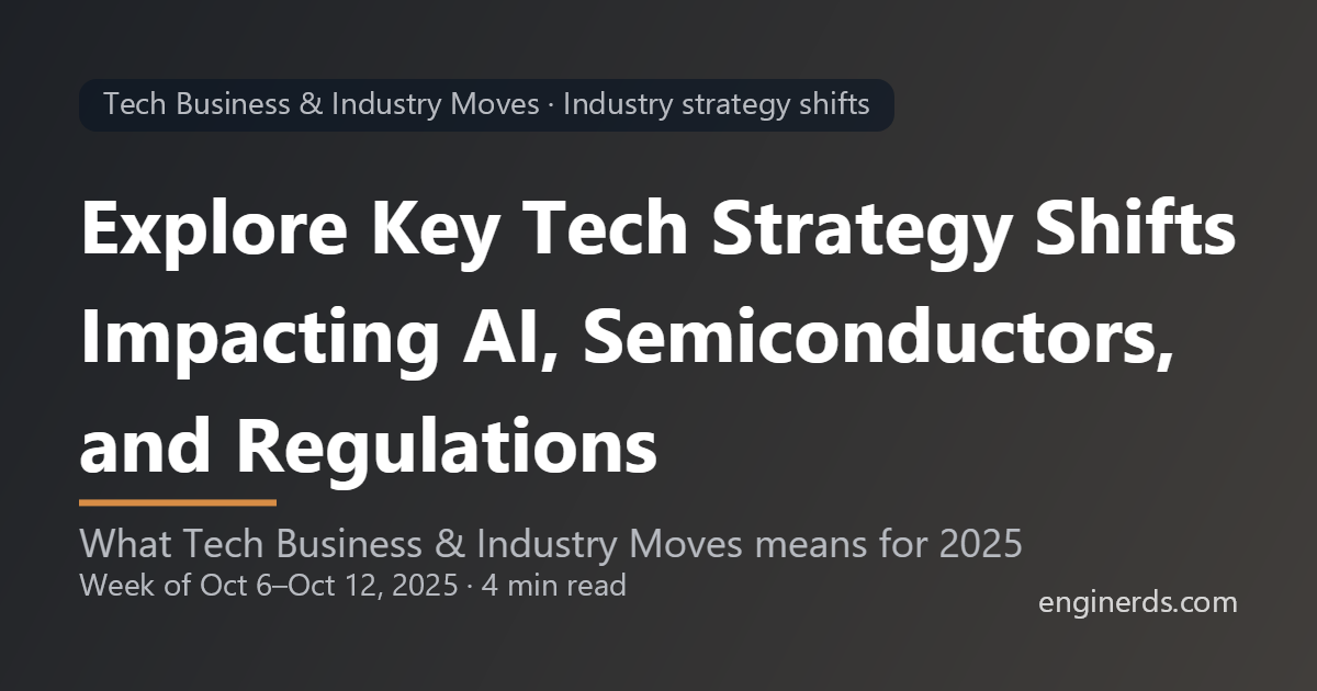 Tech Business & Industry Moves