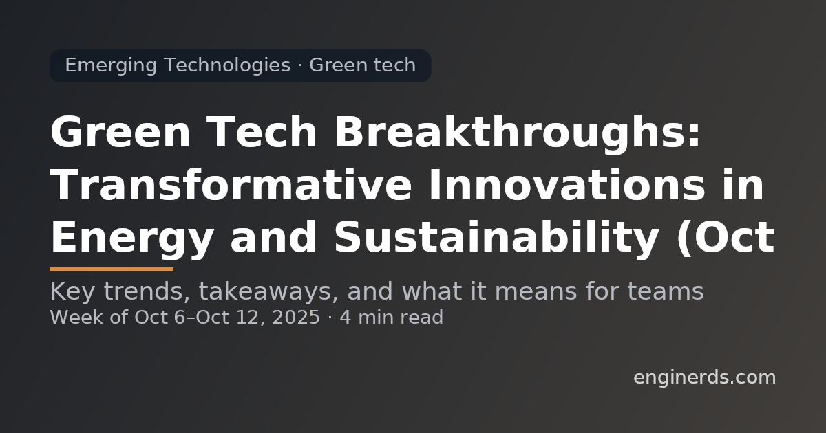 Emerging Technologies