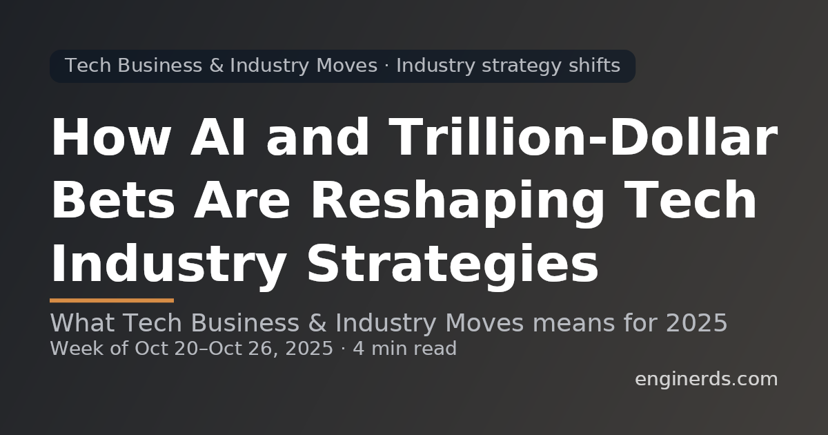 How AI and Trillion-Dollar Bets Are Reshaping Tech Industry Strategies