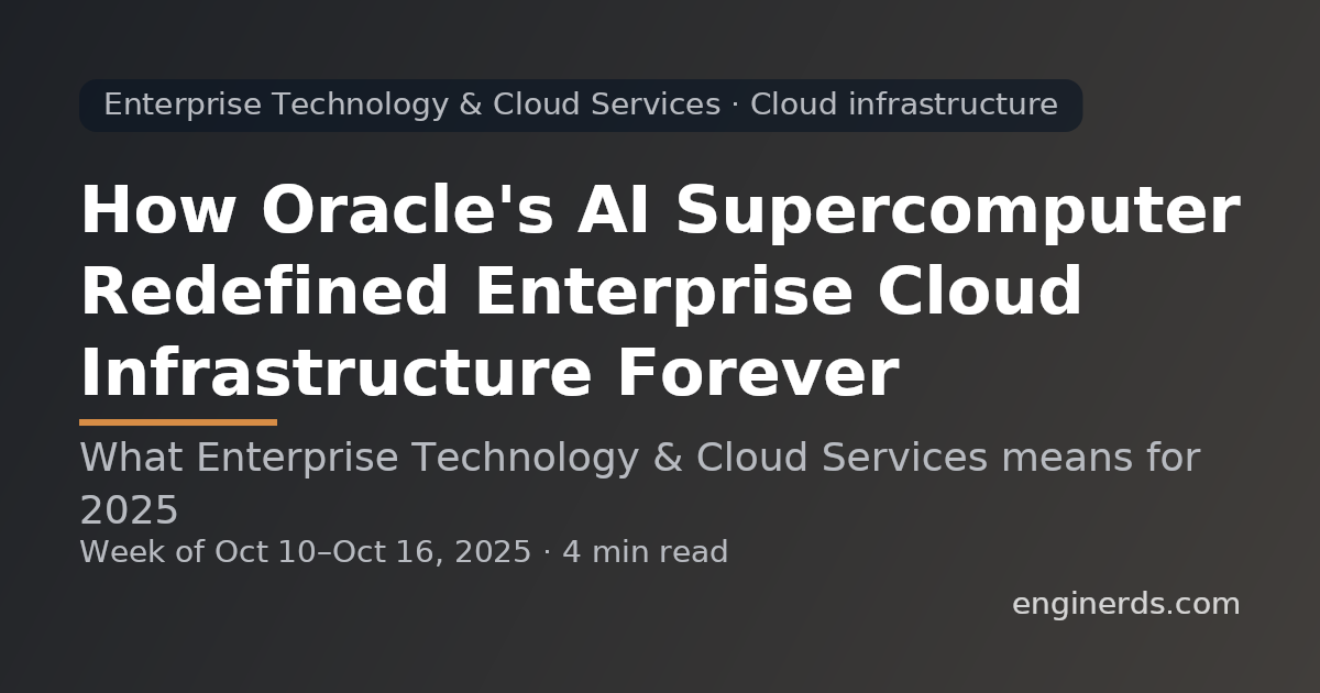 Enterprise Technology & Cloud Services