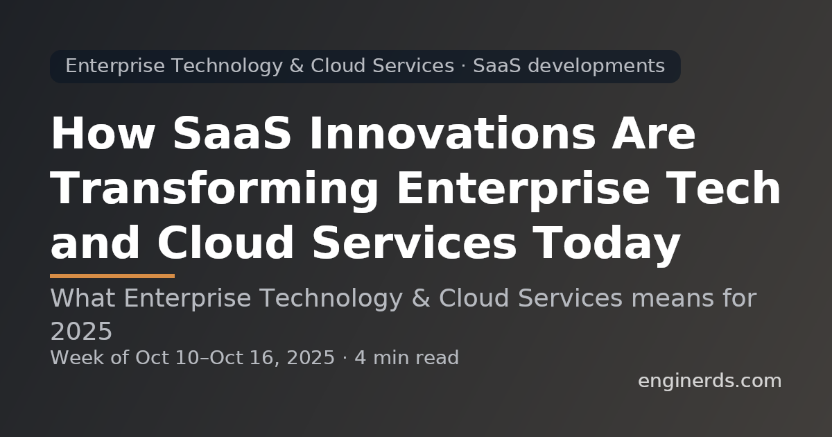 Enterprise Technology & Cloud Services