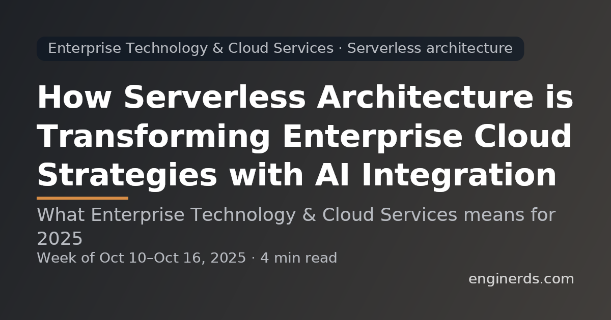 Enterprise Technology & Cloud Services