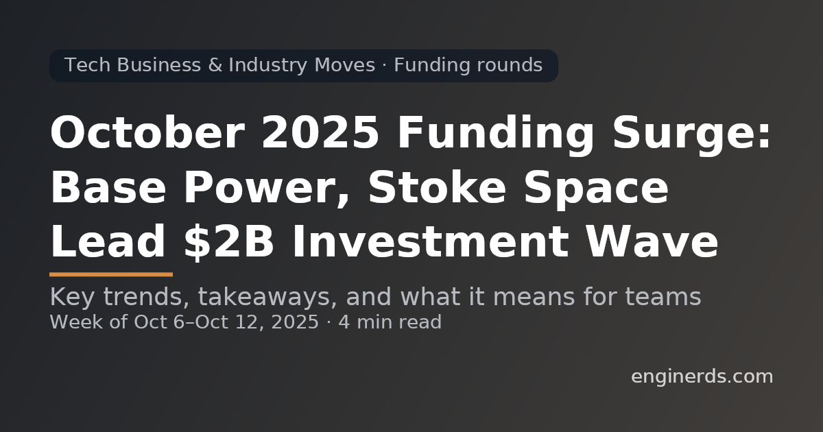 Tech Business & Industry Moves