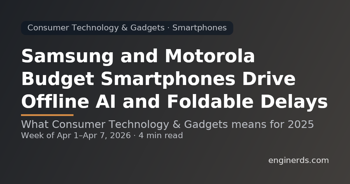Samsung and Motorola Budget Smartphones Drive Offline AI and Foldable Delays