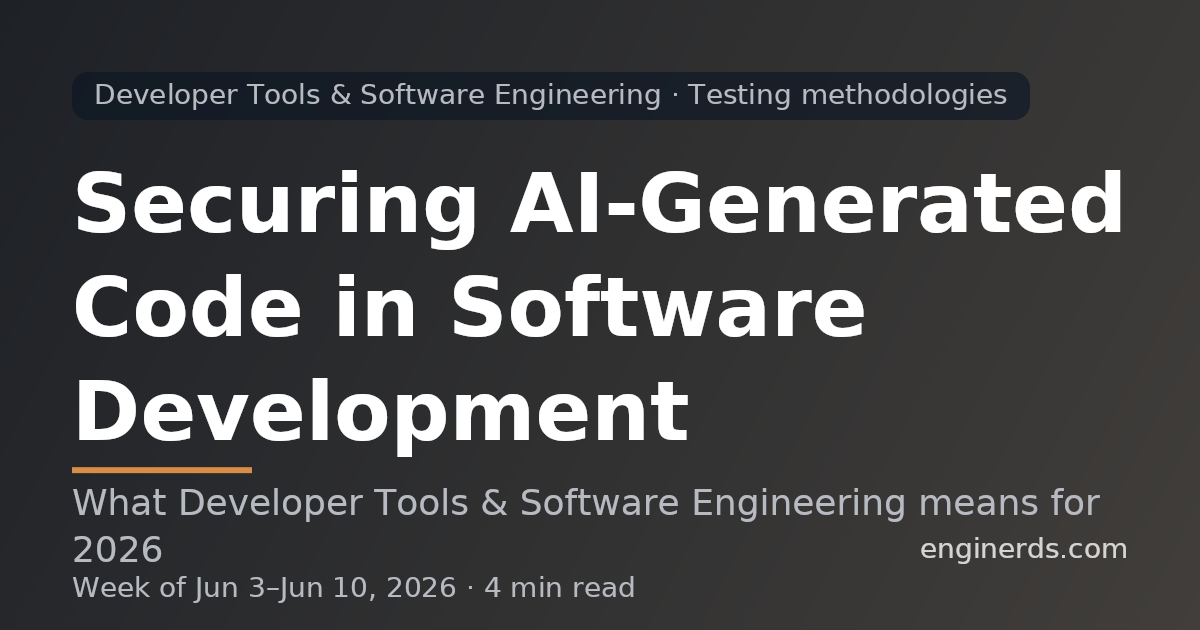 Securing AI-Generated Code in Software Development